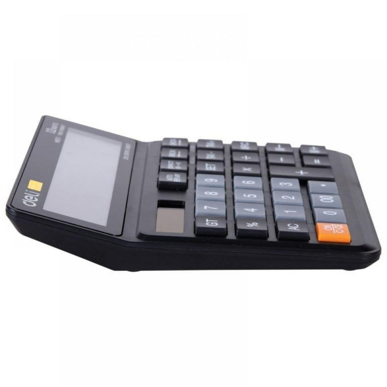 Deli EM01120 Standard Function Desktop Calculator (Black)