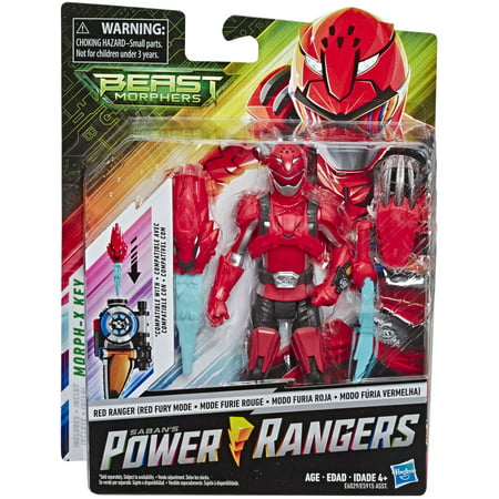 PRG 6IN BMR RED RANGER RED FURY MODE FIG (The Best Action Figures)