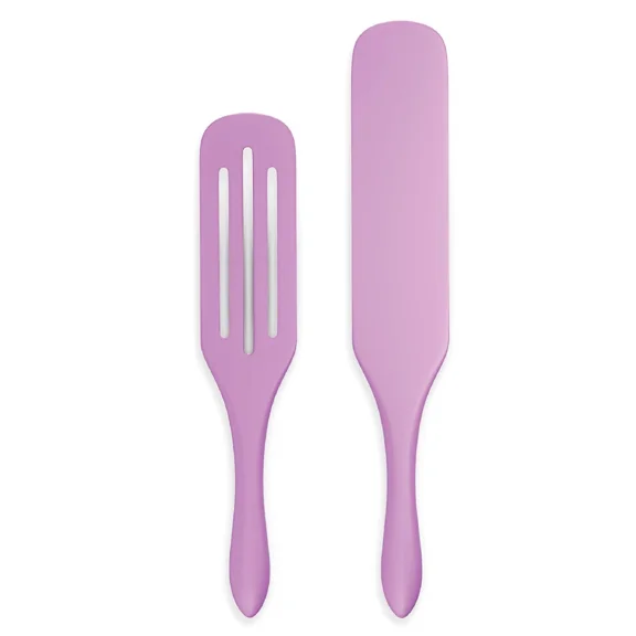 Mad Hungry Silicone 2-Piece Spurtle Kitchen Utensil Set Cooking Spoons Stirring