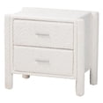 thumbnail image 4 of Baxton Studio Laria White Teddy-Bear Fabric King Size 4-Piece Bedroom Set, 4 of 13