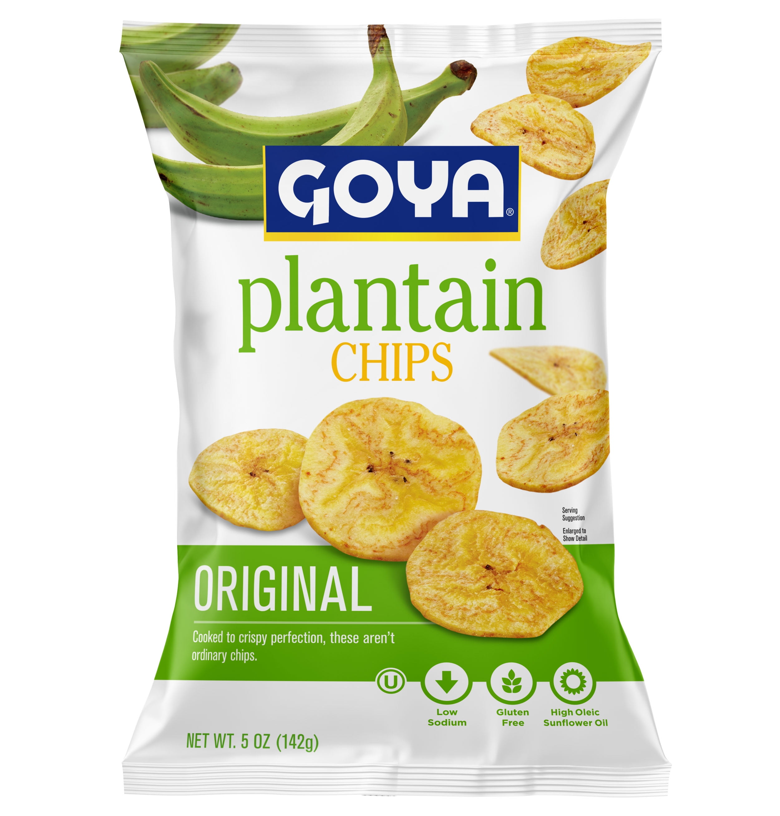 (4 pack) GOYA Plantain Chips, 5 oz Bag
