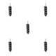 thumbnail image 1 of Qarigey Alambre envuelto encanto hombres joyería hallazgos aniversario regalo colgante cristal encantos DIY collar cadena pendientes negro Type2 NO2 Qarigey CBP384311, 1 of 4
