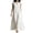 White, variant on Women's Summer Linen Dresses Plus Size Kaftan Sleeveless Long Dress Boho Sundress Vacation Wear with Pockets