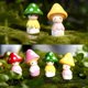 thumbnail image 4 of Figuras de hadas en forma de hongo, 4 piezas, miniatura para jardín de hadas, micropaisaje, minicasa de muñecas, decoración de jardín, decoración para exteriores, 4 of 5