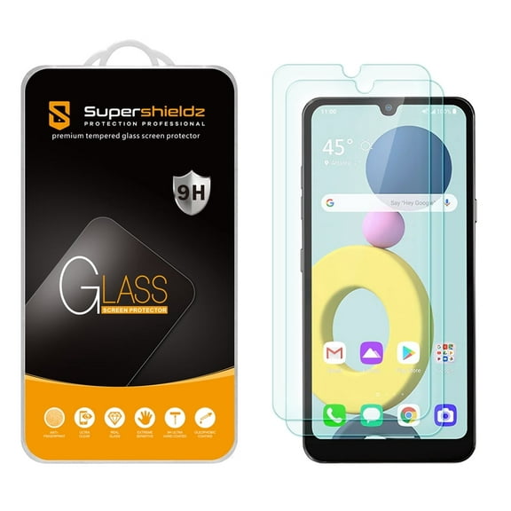[2-Pack] Supershieldz for LG Xpression Plus 3 Tempered Glass Screen Protector, Anti-Scratch, Anti-Fingerprint, Bubble Free