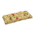 thumbnail image 1 of Pillow Perfect Coussin de Loveseat Tufté Extérieur/intérieur Risa Lemonade, 44 Pouces x 19 Pouces, Or, 1 of 3