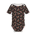 thumbnail image 2 of Balery Bulldog with Sunglasses Pattern Baby Climbing Clothes Infant Bodysuit Cute Infant Bodysuit Baby Romper-12 Months, 2 of 7