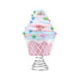 thumbnail image 3 of Ktoot 1pc 7.9 Inch Pastel Dessert Christmas Tree Topper Pink Cupcake Tree Topper Candy Donut Christmas Tree Decoration Pastel Christmas Ornaments for Christmas New Year Birthday Party Decor, 3 of 9