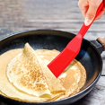 thumbnail image 4 of Silicone Thin Spatula Omelet Spatula Turner Long Crepe Spatula Heat Resistant Cooking Spatula Non Stick Pancake Spatula for Cooking Egg Burgers Pizza Pancake Steak Omelet Crepes (2, Red, Black), 4 of 5