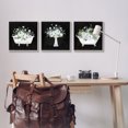 thumbnail image 3 of Stupell Industries Rustic Bathroom Florals Botanical & Floral Painting Gray Framed Art Print Wall Art, 17 x 17, Set of 3, 3 of 10
