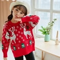 thumbnail image 3 of Baby Christmas Sweater Toddler Reindeer Outfit Red Clothes, 3 of 6