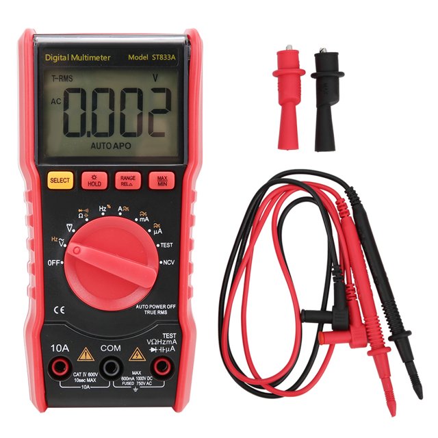 SMART SENSOR ST833A Probador multímetro automático digital NCV con pantalla LCD