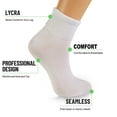 thumbnail image 4 of Breathable Comfort Ankle Socks - 3 Pairs Non-Binding Cotton Blend Socks for Sensitive Feet (Fits Shoe Size 9-11), 4 of 4