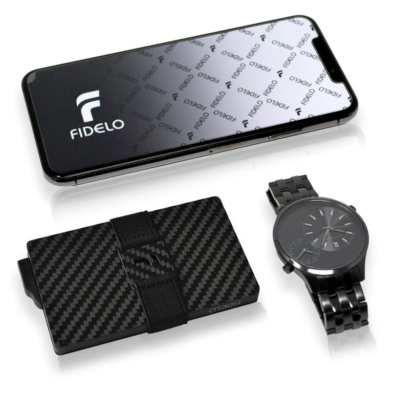 FIDELO Minimalist Wallets Card Wallet - Hybrid RFID Wallets for