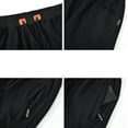 thumbnail image 3 of Tyhengta Mens Shorts Casual Comfortable Workout Shorts Drawstring Zipper Pockets Elastic Waist Black 44, 3 of 8