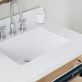 thumbnail image 3 of ARIEL Monroe 73 Inch Double Rectangle Sink Bathroom Vanity With Pure White Quartz Countertop 1.5 Inch Edge In Midnight Blue, 3 of 8