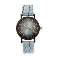 thumbnail image 1 of Reloj de pulsera analógico informal para mujer, elegante y sencillo con correa de piel sintética, a la moda Azul, 1 of 9