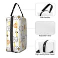 thumbnail image 3 of Goofa Rabbit And Milk Tea Printed Toiletry Bag with Handle,Large Capacity Travel Makeup Cosmetic Bag for Women, Carry on Airport Airline Compliant Bag, 3 of 9