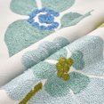 thumbnail image 4 of REGALWOVEN Floral Embroidery Pattern Pillow Cover Set of 2 Soft Cotton Canvas Pillow Cases for Outdoor Indoor Yellow Blue 18" x 18", 4 of 6