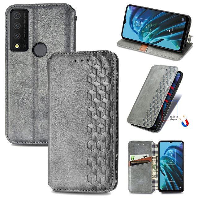 Étui pour TCL 30 XE 5G, Couverture Magnétique Protectrice, Portefeuille à Rabat