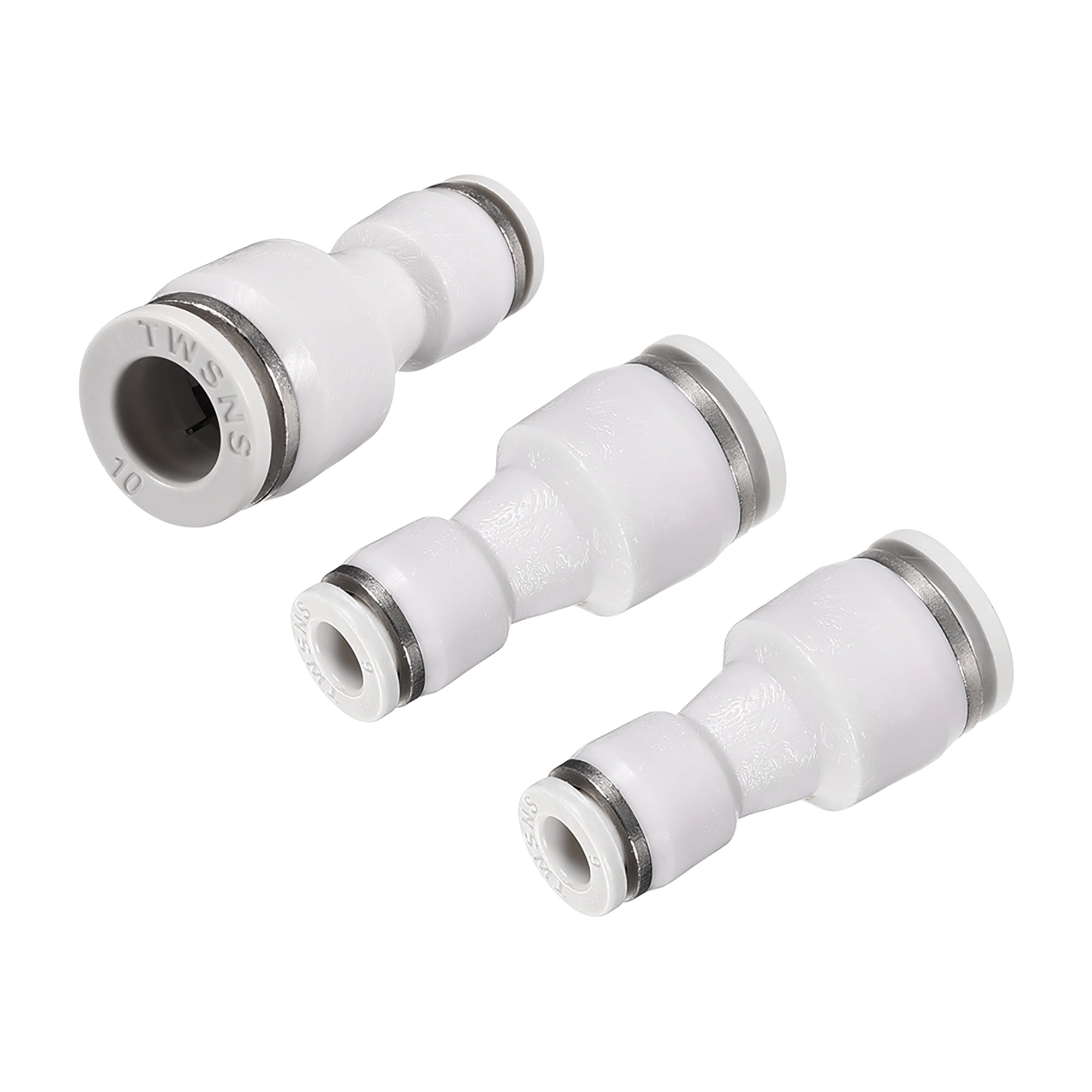 Straight Push Connectors, 10mm 6mm OD Plastic Straight Union Push to