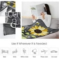 thumbnail image 5 of You are My Sunshine Blanket Fleece Throw Blankets 40'''' x 50'''', Lightweight Super Soft Microfiber Sunflowers and Bees Warm Fuzzy Plush Cozy Luxury Bed Blankets All Season for Couch/Sofa/Gift, 5 of 6