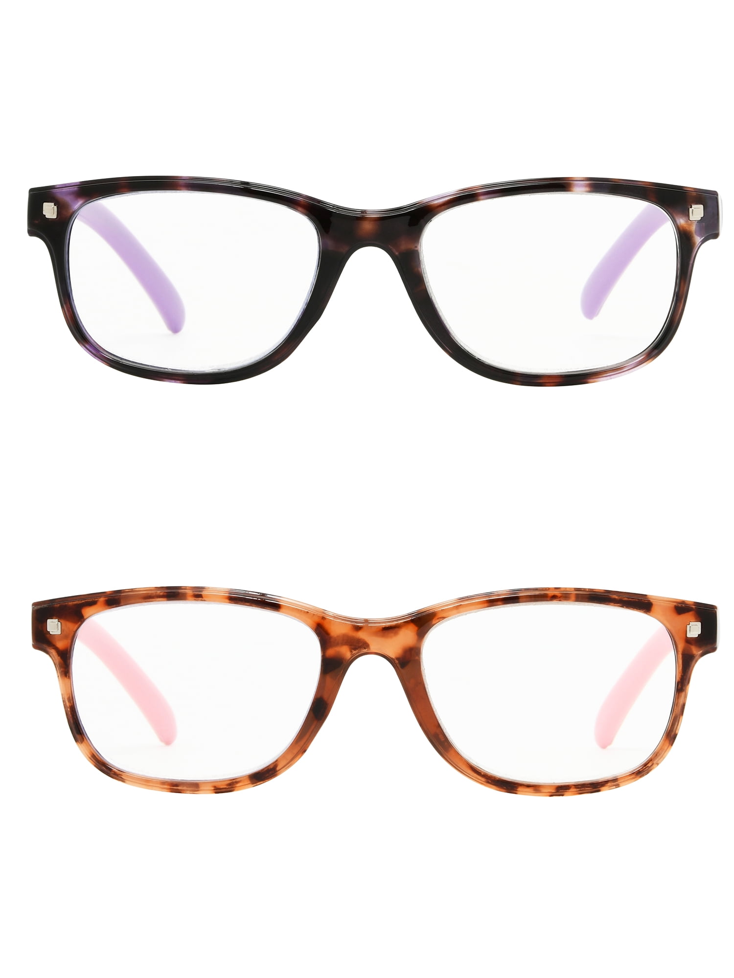 Foster Grant Purple Square Reading Glasses