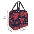 thumbnail image 3 of Easygdp Rose Flower Bolsa Térmica Premium - Tela Oxford Impermeable, Gran Capacidad, Bolsillo Frontal, Unisex para Trabajo, Escuela, Actividades al Aire Libre y Picnics, 3 of 8