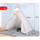 Tente de Tipi en Toile de Coton Blanc Classique pour les Tout-Petits Fournitures d'Intérieur pour Enfants – image 6 sur 8