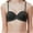 Black, variant on Women's Push up Bras Seamless Comfort Underwire Thin Strap Supportive Bralettes Lightly Lined T Shirt Bra