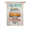 thumbnail image 2 of Breeze Decor 06077 Summer Better in Summer 2-Sided Vertical Impression House Flag - 28 x 40 in., 2 of 2