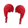 thumbnail image 4 of braveheart 2 Pcs Gants d'Entraînement Karaté Kickboxing Boxe Professionnel Gants Rouges m Rouge P, 4 of 6