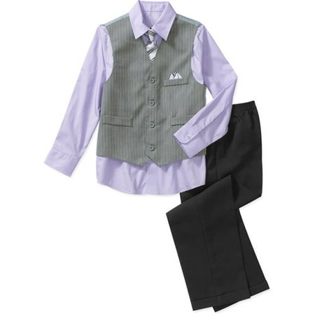 Your basket is empty The shirt is designed with long sleeves and a patch pocket at the front, while the striped waistcoat is finished with slit pockets. Boys multicoloured shirt and waistcoat set Long sleeves5/5(1).