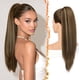 thumbnail image 1 of Yanonmyfd Black Straight Drawstring Ponytail Extension - 28 Inch Long Straight Drawstring Ponytail Extension Natural Looking Fluffy Soft Synthetic Cheer Posh Pony Tails Hairpieces Daily Party, 1 of 38