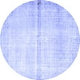 thumbnail image 1 of Ahgly Company Machine Washable Indoor Round Persian Blue Traditional Area Rugs, 7' Round, 1 of 4