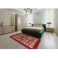 thumbnail image 4 of Ahgly Company Indoor Rectangle Abstract Red Abstract Area Rugs, 6' x 9', 4 of 6