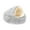 Grey, variant on Wzzjkit Dog Bed with Cover Cave, Washable Round Pet Nests Semi-enclosed No-Slip Faux Coved Bed, Comfortable Warming Pet Bed Covered Dog Bed