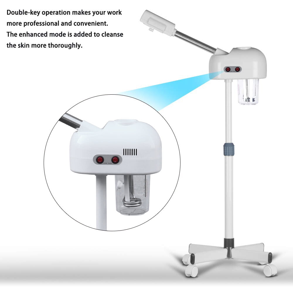Ozone Facial Steamer 800W – Professional Hot Mist Machine for Home & Salon, Height Adjustable 44-52", 360° Rotating Nozzle, Deep Hydration, Blackhead Remover, Skin Rejuvenation (110V US Plug)