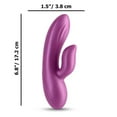 thumbnail image 5 of Seduction Angel Rabbit Vibrator, Metallic Magenta, 5 of 5