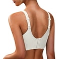 thumbnail image 5 of ATENAR Womens Bras,Wireless Bras for Women,Supportive Bras for Women,Soft,Stretch Fabric,Solid,Nylon,White,4XL(US:16), 5 of 9