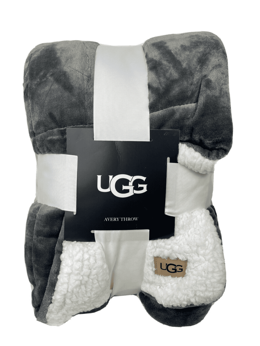 ugg avery throw blanket for two in grey plaid