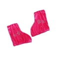 thumbnail image 1 of 2pcs Ice Skate Boot Covers Protector for Figure Skating Figure Skating Velvet Rose Red-M, 1 of 9