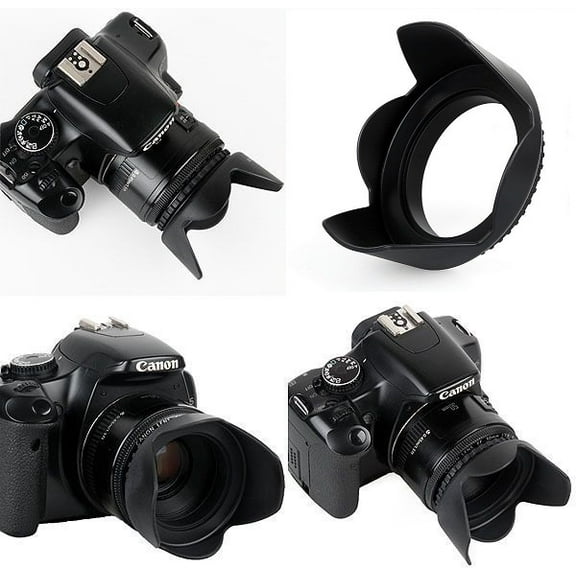 Pro Hard Lens Hood with Collar Clamp for Canon XA15 XA11 Vixia HF G21
