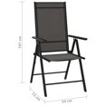 thumbnail image 4 of vidaXL Folding Garden Chairs 6 pcs Textilene Black, 4 of 5