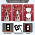 thumbnail image 3 of Light Switch Cover Switch Plate Outlet Cover Plug Cover for Electrical Unused Outlet Cover Dog with Heart-shaped Glasses, 3 of 6