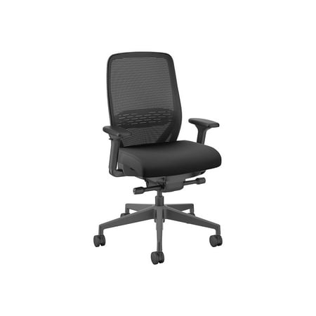 UPC: 0196785163853 | HON Nucleus Ergonomic Fabric/Mesh Swivel Task Chair Black (HNR1KD.Y2.STC.A.H.IM.CU10.BL.SB.T)