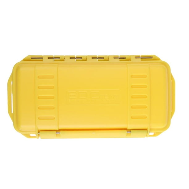 Shockproof Waterproof Storage Box Camping Boating Container Outdoors Yellow