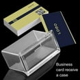 thumbnail image 3 of Clear PMMA Business Card Holder Display Stand Desk Desktop Countertop Business Card Holder Desk Shelf Box, 3 of 8