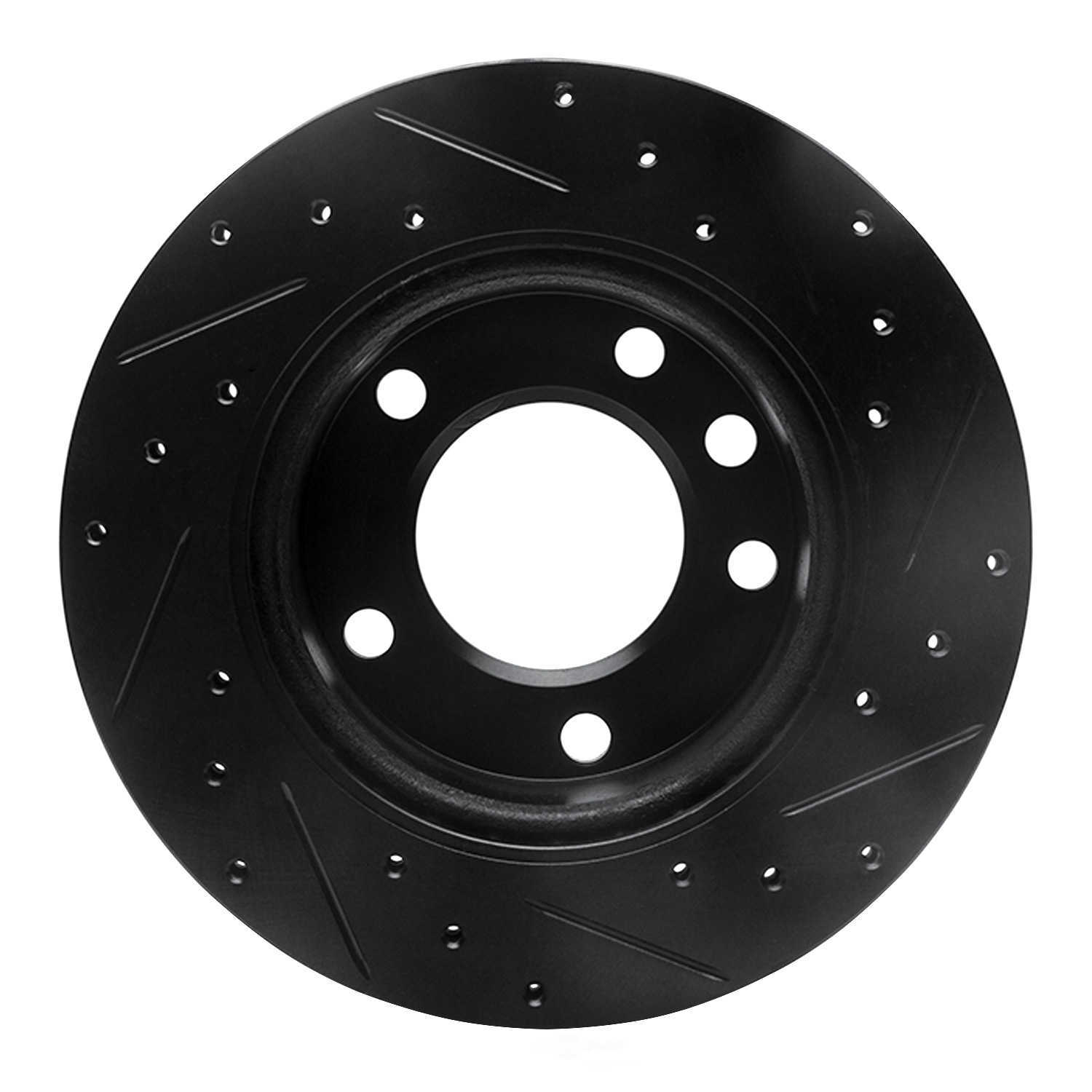 Dynamic Friction Company 633-40042L DFC Brake Rotor - Drilled And Slotted - Black
