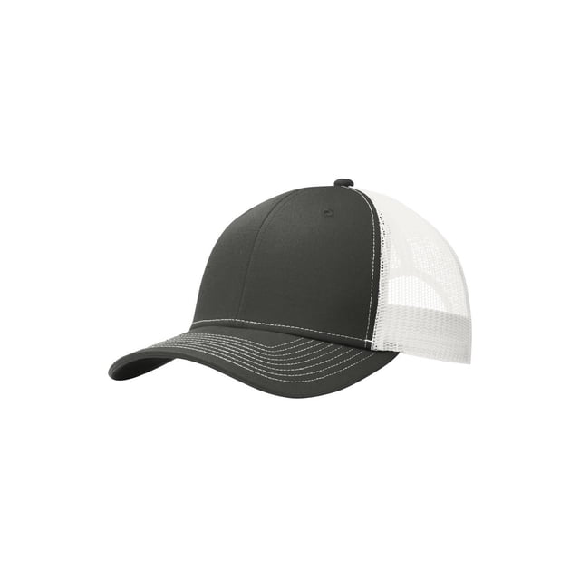 Top Headwear Snapback Trucker Cap - Steel Grey/White
